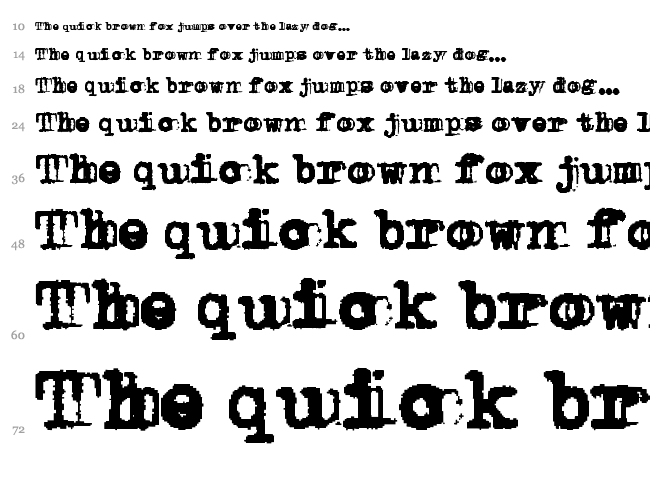 Double Studio font waterfall